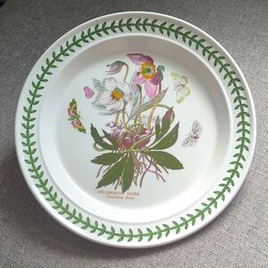 Portmeirion The Botanic Garden HELLEBORUS NIGER CHRISTMAS ROSE 11" Dinner Plate